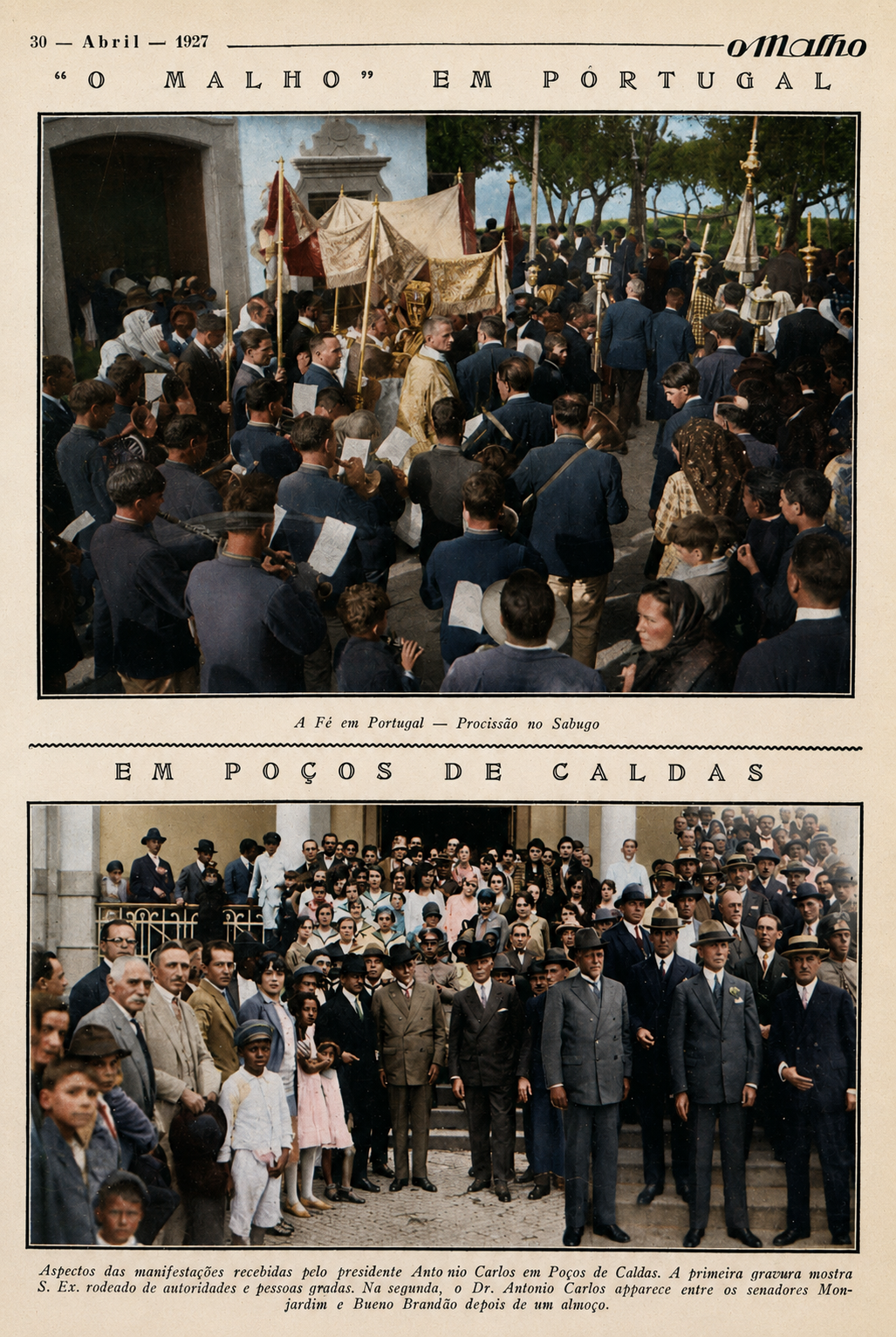 Antônio Carlos — O Malho, 1927