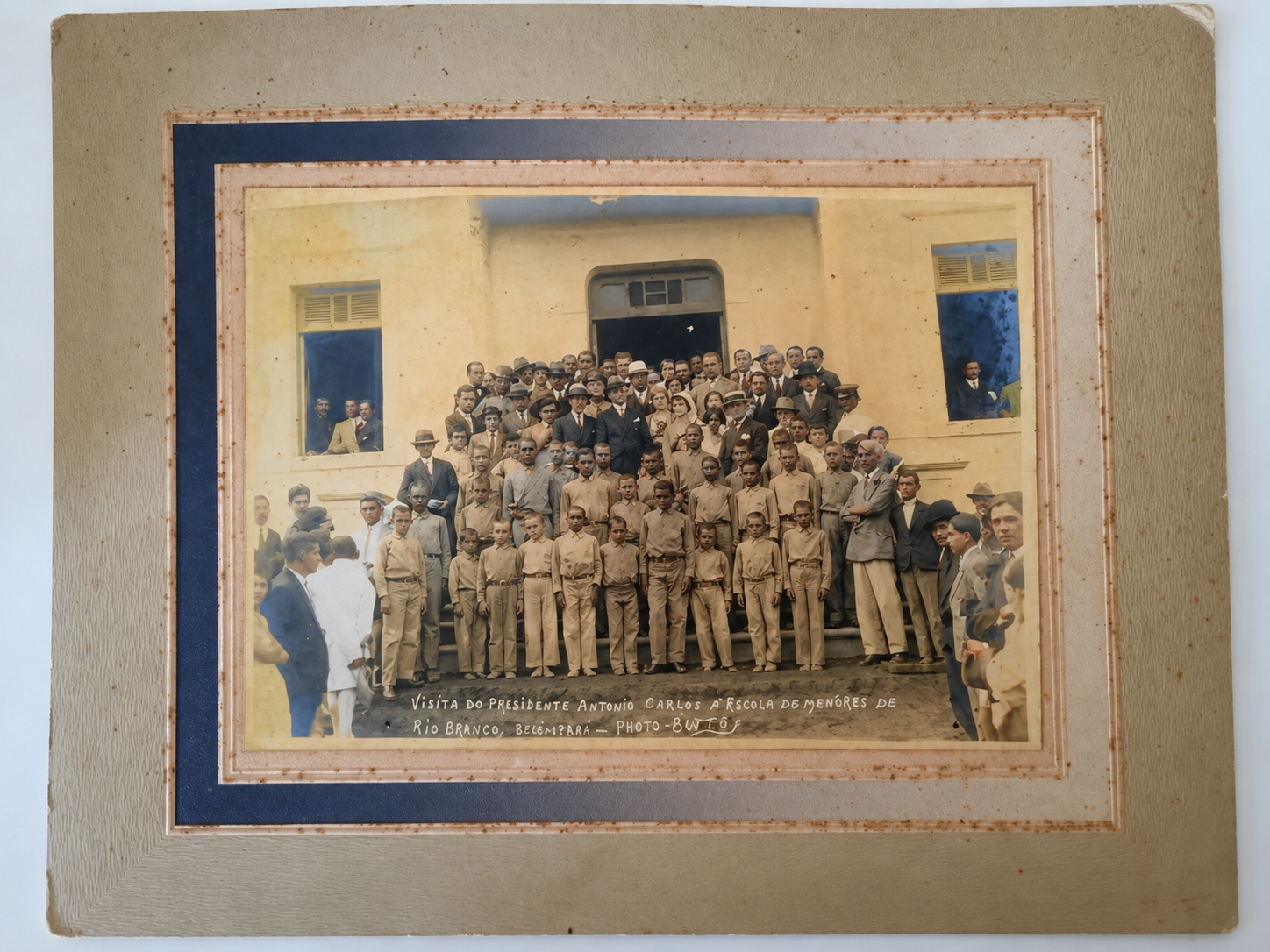 Visita do presidente Antônio Carlos à Escola de Menores de Rio Branco — 1930